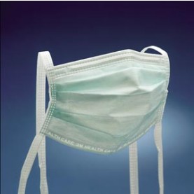 3M Health Care 1835 High Fluid Resistant Surgical Mask, Light Green, 50/bx, 6 bx/cs (60 cs/plt) (Continental US+HI Only)