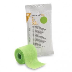 3M Health Care 82002V Plus Casting Tape, 2" x 4 yds, Bright Green, 10/cs (Continental US+HI Only)