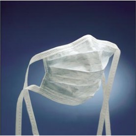 3M Health Care 1818 Tie-On Surgical Mask, w/ Face Shield, 50/bx, 12 bx/cs (Continental US+HI Only)