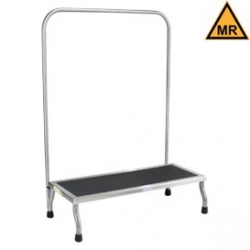 Blickman Industries 1017761100 Kent Foot Stool, 30"W x 8"H x 12"D, Handrail, MRI Safe (DROP SHIP ONLY)