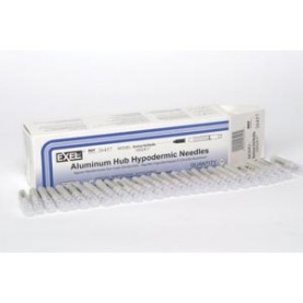 Exel Corporation 26457 Aluminum Hub Hypodermic Needle, 16G x 1", 100/bx, 10 bx/cs, FOR VETERINARY USE ONLY