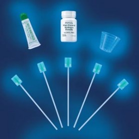AirLife 12257 Poly Plus Oral Swab, Dentrifrice, Mint Flavor, Non-Sterile, Bulk Packaged, Disposable, 20/bg, 50 bg/cs (US Only)