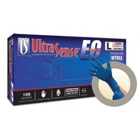 Ansell USE-880-S Exam Gloves, PF Nitrile, Extended Cuff, Textured Fingers, Blue, Small, 100/bx, 10 bx/cs (US Only)