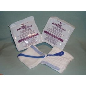 AMD-Medicom 1525 Laparotomy Sponge, 4" x 18", 4-Ply, Prewashed, 5/pk, 40 pk/cs