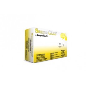 Sempermed USA SCVNP101 Exam Glove, Vinyl, Smooth, X-Small, Powder Free (PF), Beaded Cuff, Ambidextrous, 100/bx, 10 bx/cs