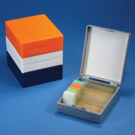 513075AST Globe Slide Storage Box,for 25 slides, 5 boxes, Various Colors