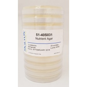 51-40S031, Nutrient Agar Plates, Plated Agar, 20 ml/plate, Culture Media, Moltox