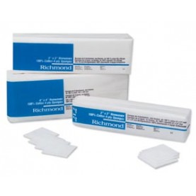 Richmond Dental 300633 Non-Woven Cotton Sponge, 4" x 4", 4-Ply, Non-Sterile, 200/slv, 10 slv/cs