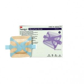3M Health Care 90640 Foam Border Dressing, 3" x 3", 10/bx, 6 bx/cs (Continental US+HI Only)