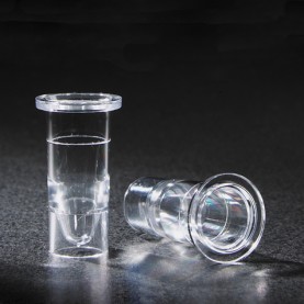 5505 Globe Scientific Sample Cup, 2 mL, Clear, 16  x 30 mm, Polystyrene, for use with Most Popular Analyzers (Case of 1000)