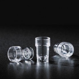 5520 Globe Scientific Sample Cup, 1 mL, Clear, 1.25 x 1.91 mm, Polystyrene, for use with Ciba Corning 550 Express,Express Plus Analyzer (Case of 1000)