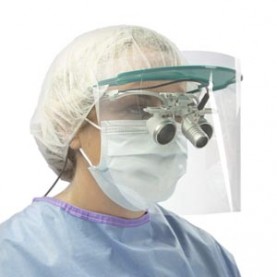 TIDI Products, LLC 221011K Faceshields, Office Pack, Includes: (10) Blue Visors and (10) Face Shields, 10/bx, 10bx/cs