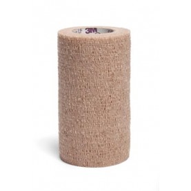 3M Health Care 2084 Self-Adherent Wrap, 4" x 5 yds, Latex Free (LF), Tan, Non-Sterile, 18/cs (Continental US+HI Only)