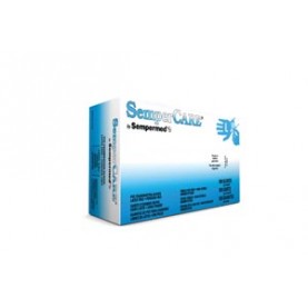 Sempermed USA SCVNP104 Exam Glove, Vinyl, Smooth, Large, Powder Free (PF), Beaded Cuff, Ambidextrous, 100/bx, 10 bx/cs (70 cs/plt)
