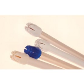 Crosstex International ZCW Ejector, Non-Removable Tip, Premium, Clear/ White, 100/bg, 10 bg/ctn, 4 ctn/cs