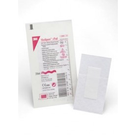 3M Health Care 3564 Wound Dressing, 2 3/8" x 4", Pad Size 1" x 2 3/8", 50/bx, 4 bx/cs (Continental US+HI Only)