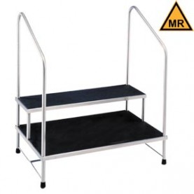 Blickman Industries 1012041096 Step Stool 7764-HR, 24" x 36", Double Step, Handrails, MRI Safe (DROP SHIP ONLY)