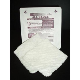AMD-Medicom A66755 Fluff Sponge, 6" x 6¾", Sterile, 5/hard tray, 120 tray/cs