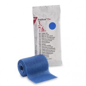 3M Health Care 82003B Plus Casting Tape, 3" x 4 yds, Blue, 10/cs (Continental US+HI Only)