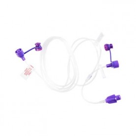 Bifurcated Extension Set with Safe Enteral Connections, 60", PVC Tubing, DEPH-Free, Purple, Latex-Free (LF) 50/cs (Continental US Only)