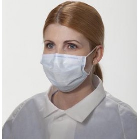 O&M Halyard 48207 Fog-Free Surgical Mask, Level 3, Orange, 50/pkg, 6 pkg/cs (US Only)