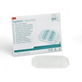 3M Health Care 90805 Dressing, Large Square, Pad Size 5.9" x 6", Overall Size 7.9" x 8", 10/bx, 4 bx/cs (Continental US+HI Only)