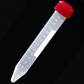 6264 Globe Scientific 15 mL Centrifuge Tube, Natural, Not Sterile, Racked, DNase/RNase/Pyrogen Free (500 per Case)