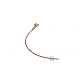 Dover™ 2-Way Foley Urinary Catheter, Silver Coated, Silicone, Rounded Tip, 24FR, 30 ml, 10/ct, 1 ct/cs (Continental US Only) (Temporarily Unavailable for Sale)