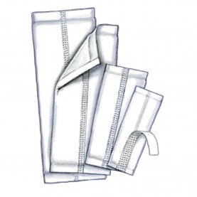 Insert Pad, 6½" x 17", Adhesive Strip, White, 100/cs (Continental US Only)