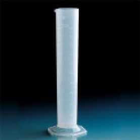 V65304 BrandTech Graduated Cylinder, 2000 mL, PMP, Class A, 482 mm Height, Hexagonal Base, Molded Graduations (Pack of 1)