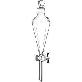 SEPARATORY FUNNEL 2000ML W/TEFLON STOPC&