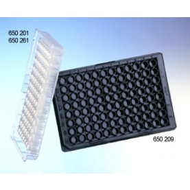 Greiner Bio 96 Well Microplate, Round (U) Bottom, Black