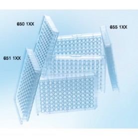 650160 Greiner-Bio CELLSTAR 96 Well Cell Culture Microplate, Suspension TC Treated, Clear (Individually Wrapped/ 100 per Case)