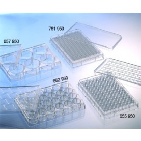 657950 Greiner-Bio CELLCOAT 6-Well Cell Culture Microplate w/ Lid, Clear, Treated w/ Collagen Type I (5 per bag/ 50 per pack)