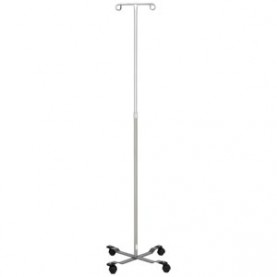 Blickman Industries 0561305000 IV Stand, Economy, 2 Hook, Twist Lock, 4 Leg, Painted Base (DROP SHIP ONLY)