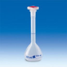 V107097 BrandTech Volumetric Flask, PFA, Class A, Natural, 10 mL, 0.04 mL ± Tolerance, Non-Graduated Graduations (Individually packaged)