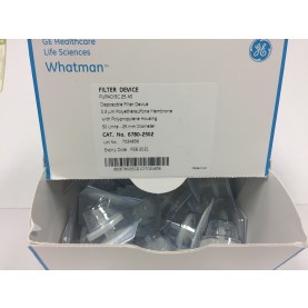 GE Life Sciences Puradisc 6780-2504 Whatman Syringe Filter, 0.45 µm, PES Membrane, Sterile with FNPT Inlet/MNPT Outlet (Pack of 50), PES, 0.45 µm, 25 mm, 4.2 cm² Filtration Area, FLL Inlet, MLS Outlet, Transparent, Sterile (6780-2504 Whatman Syringe Filte