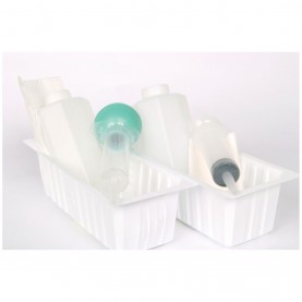 Bulb Syringe, 60cc, 1200cc Irrigation Tray, Lidded, 20/cs (Continental US Only)
