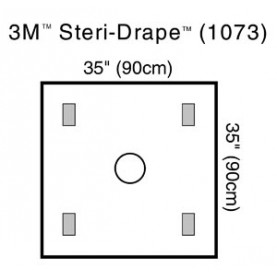 3M Health Care 1073 Steri-Drape Wound Edge Protector, 90cm x 90cm, 10/bx, 4 bx/cs (Continental US+HI Only)