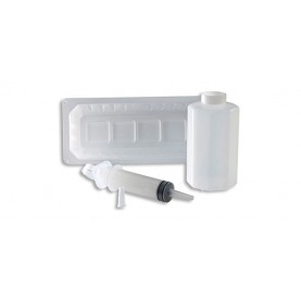 Piston Syringe, 60cc, 1200cc Tray, 100mL Sterile Saline, Lidded, 20/cs (Continental US Only)