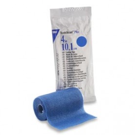 3M Health Care 82004B Plus Casting Tape, 4" x 4 yds, Blue, 10/cs (Continental US+HI Only)