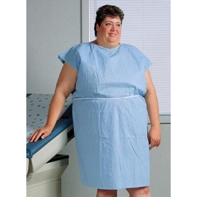 TIDI Products, LLC 918156 Gown, 36" x 44", Light Blue, Scrim Reinforced, 2XL, 25/cs (To Be DISCONTINUED)