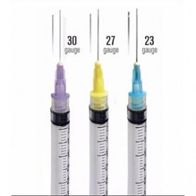 Dukal Corporation URN-55227 Irrigation Needle Tips, Luer Lock, 27G, Notched, Yellow, 100/bx