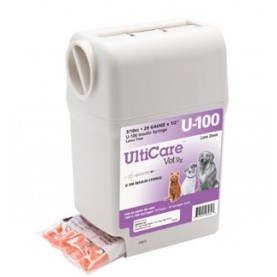 UltiMed, Inc. 07231 UltiGuard U-100 Syringe Dispenser, 29G x ½", 3/10cc, 100/bx