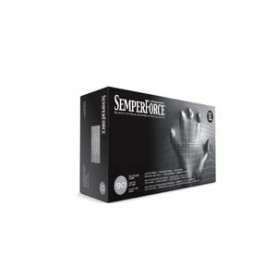 Sempermed USA BKNF105 Exam Glove, Nitrile, X-Large, Black, 90/bx, 10 bx/cs