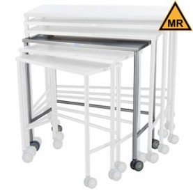 Blickman Industries 0197825100 Nested Instrument Table 36"W x 36"H x 18"D On Casters MRI Safe (DROP SHIP ONLY)