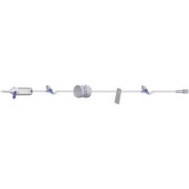 Amsino International, Inc. AFS208 IV Admin Set, 100", Flow Controller, 2 Needleless Injection Sites, 50/cs