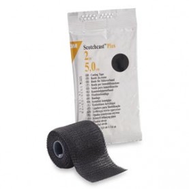 3M Health Care 82002A Plus Casting Tape, 2" x 4 yds, Black, 10/cs (Continental US+HI Only)