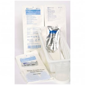 Urethral Cath Tray, 14FR Plastic/BZK, 20/cs (Continental US Only)