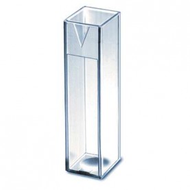 BrandTech 759071D Macro Cuvette, 4.5 mL, 10 mm, Polystyrene, 2 Clear Sides (Case of 100)